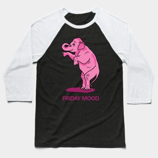 Pink elephant friday mood Baseball T-Shirt